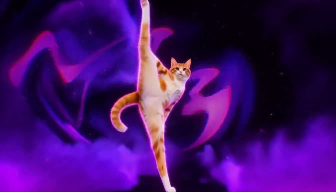 Chat dansant · Danse de 14 secondes · Résultat du site